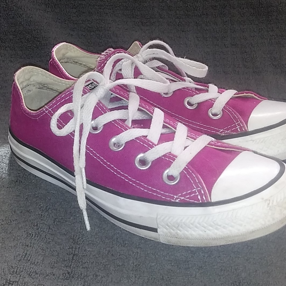 Converse All Star Purple Canvas Sneakers 6
